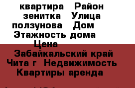 квартира › Район ­ зенитка › Улица ­ ползунова › Дом ­ 13 › Этажность дома ­ 1 › Цена ­ 10 000 - Забайкальский край, Чита г. Недвижимость » Квартиры аренда   